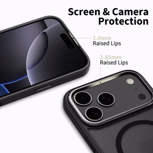 Tech-Protect MagEdge MagSafe viedtālruņa apvalks iPhone 17 Pro Max - matēts melns