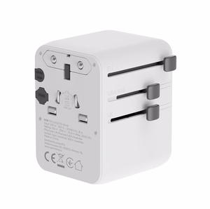 Gembird TPA-2A3C70-01-W universāls ceļojumu barošanas adapteris, 70 W, balts
