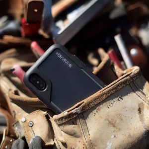 Griffin Survivor Endurance vāciņš ierīcei iPhone XS Max, caurspīdīgs un pelēks