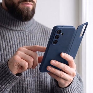 Tech-Protect Smart Wallet vāciņš Samsung Galaxy S26 FE – matēts tumši zils