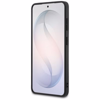 Guess maciņš Fixed Glitter Big 4G Metal Logo for Samsung Galaxy S26 zelta