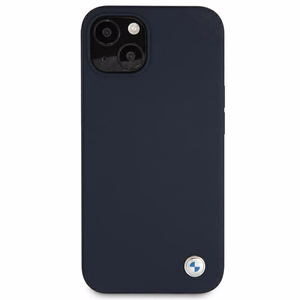 BMW Silicone Signature viedtālruņa apvalks iPhone 13 mini - tumši zils