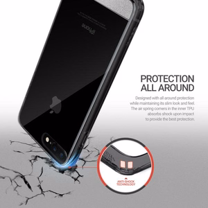 Obliq Naked Shield vāciņš iPhone 8 Plus / 7 Plus, dūmakaini melnā krāsā