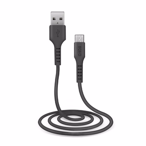 SBS LTHL200 USB-A - Micro-USB kabelis 1 m - melns