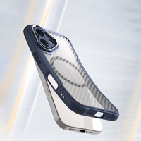 Leading Series MagSafe Silikoniskais apvalks iPhone 16 Plus - zils