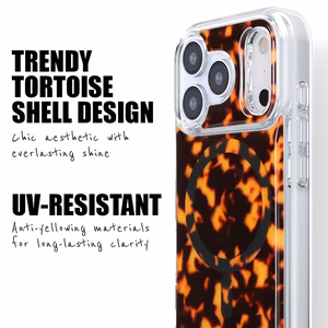 Crong Deluxe MAG Cover MagSafe vāciņš ierīcei iPhone 16 Pro, bruņurupuča bruņu raksts