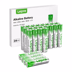 LEPRO 130001-24 AAA R3 sārma baterijas, 24 gab. iepakojums