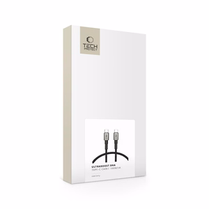 Tech-Protect UltraBoost DNA USB-C PD100W/5A kabelis 50cm - pelēks