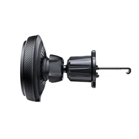 Tech-Protect MM15W-V4 automašīnas tālruņa turētājs ar MagSafe 15W indukcijas lādētāju, stiprināms pie ventilācijas restes - melns