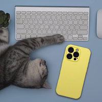 Viedtālruņa apvalks no silikona, 2 mm, iPhone 17 Pro, ar MagSafe – citronu krāsā