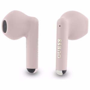 Guess GUTWSJ14ESGP Printed Classic Logo TWS Bluetooth austiņas ar uzlādes futrāli, rozā