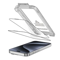 Tech-Protect Quick Set+ 2-gab. komplekts rūdīts stikls iPhone 15 Pro Max - melns