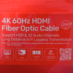 UNITEK HDMI 2.0 4K 60HZ AOC kabelis 20M