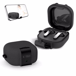 Tech-Protect Slim Hook maciņš priekš Samsung Galaxy Buds 4 / 4 Pro melns