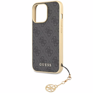 Guess 4G Charms Collection viedtālruņa apvalks iPhone 14 Pro - pelēks