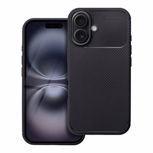 Viedtālruņa apvalks CARBON PREMIUM IPHONE 16 melns