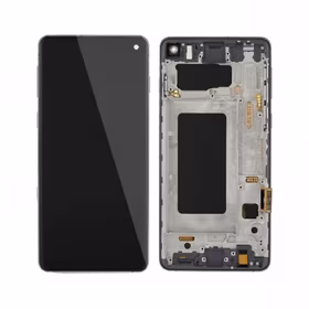 LCD displejs saderīgs ar Samsung G975 S10 Plus ar rāmi / Prism Black / HQ