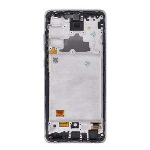 REWA OLED LCD displejs ar rāmi SAMSUNG A72 4G, melns