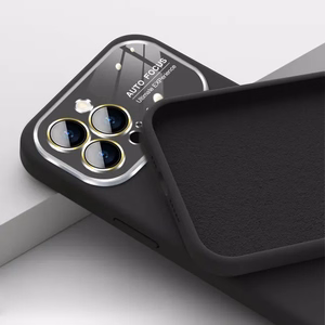 Mīksts silikona objektīva apvalks Iphone 15 Plus melna