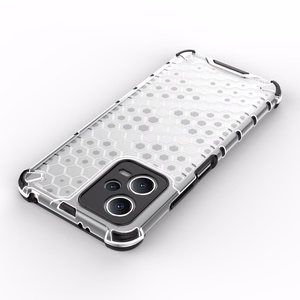 Honeycomb viedtālruņa apvalks Xiaomi Redmi Note 12 5G / Poco X5 5G bruņu hibrīda apvalks melns