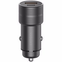 ENERGEA ład. sam. 1xUSB+1xUSB-C PD-QC3.0 38W pelēks/gunmetal Alu Drive PD20+