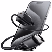 Tīkla lādētājs USAMS JC Series CC261 20W GaN Mini Fast Charger 2xUSB-C melns