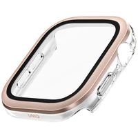 Uniq Voute aizsargstikla viedtālruņa apvalks Apple Watch 10 46 mm - rozā zelts
