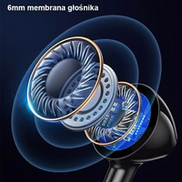 USAMS Stereo austiņas EP-47 3.5mm melns 1,2m HSEP4701 (US-SJ594)