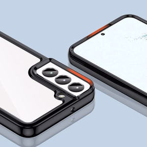 Outer Space apvalks viedtālrunim Samsung Galaxy S23+ ar elastīgu rāmi melns