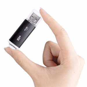 SILICON POWER Blaze B02 USB zibatmiņa 64 GB USB Type-A 3.2 Gen 1 (SP064GBUF3B02V1K) melna