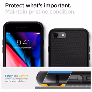 Spigen Liquid Air case for iPhone 7 / 8 / SE 2020 / SE 2022 black