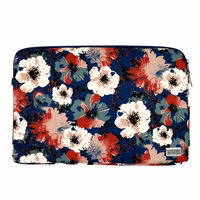 Wonder klēpjdatora apvalks 13-14 collas zils un kamēlijas