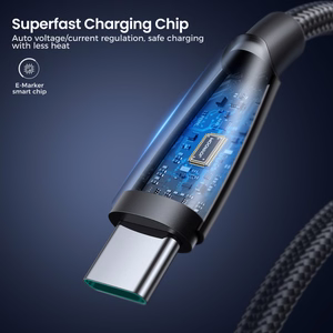 Kabelis Pioneer 100W USB uz USB-C SA31-AC6 / 100W / 1,2m (melns)