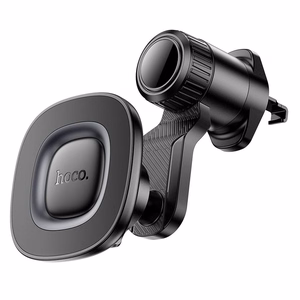 HOCO magnētiskais automašīnas turētājs saderīgs ar MagSafe ventilācijas atverei H74 melns metālisks pelēks