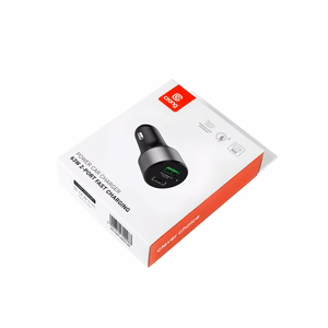 Crong Power 63 W automašīnas lādētājs ar USB-C PD 45 W un USB-A QC 3.0 18 W pieslēgvietām, melns