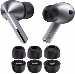 Tech-Protect ausu spilventiņi Samsung Galaxy Buds 3 Pro S / M / L izmēri - melni (3 gab.)