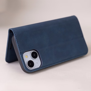 Viedais Suede maciņš for Samsung Galaxy A17 4G / A17 5G / A26 5G tumši zils