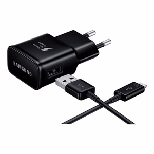 Lādētājs Samsung EP-TA200NBE 15W + Type-C melns