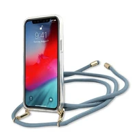 Guess GUHCP12SCRTVSBL iPhone 12 mini 5.4" zils/zils cietais apvalks Script Vintage