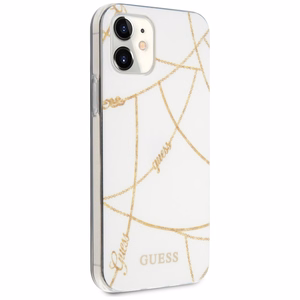 Viedtālruņa apvalks - iPhone 12 mini 5.4" - balts/balts ciets Saffiano