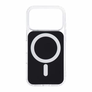 Case for iPhone 16 PRO Clear Fusion Mag Cover compatible with MagSafe black