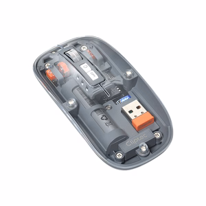 Cliptec Datora pele Caurspīdīgs RZS630 bezvadu optical 1600DPI