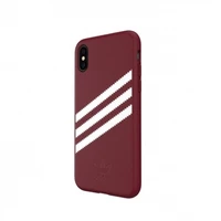 Adidas OR veidots PU zamšādas apvalks iPhone X / XS - bordo