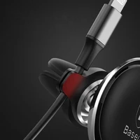 Tālruņa turētājs Baseus Magnētiskā gaisa ventilācijas caurule ar kabeļa skavu melns SUGX020001