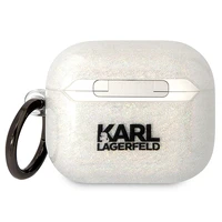 Karl Lagerfeld KLA3HNKCTGT Airpods 3 apvalks caurspīdīgs Gliter Karl&Choupette