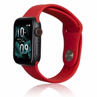 Beline Siksniņa Apple Watch Silicone 38/40/41mm sarkans
