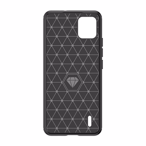 Carbon Case silikona viedtālruņa apvalks Nokia C110 - melns