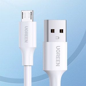 Ugreen US289 60142 micro USB / USB-A kabelis 1.5m balts