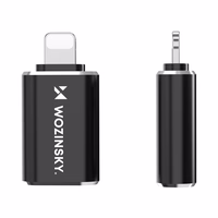 Wozinsky WALC-01 Lightning uz USB-C adapteris – melns