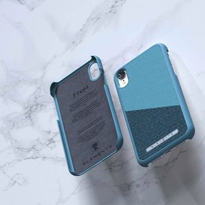 Nordic Elements Saeson Freja vāciņš ierīcei iPhone XR, tumši zilzaļš
